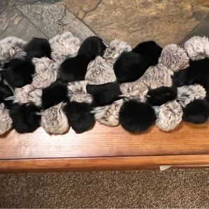Real genuine rabbit fur scarf